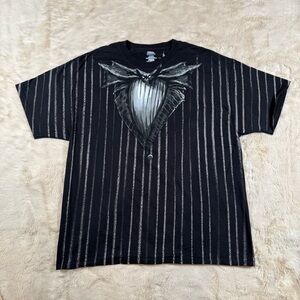 Disney Parks Nightmare Before Christmas Shirt Mens XL Black Jack Skellington Tee